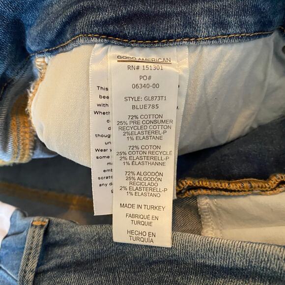 NWT Good American Good Legs Distressed Skinny Jeans Size 22 - Picture 12 of 15